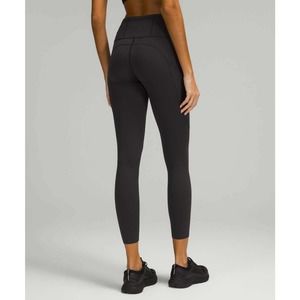 Lululemon Fast N Free High Rise Tight 25” Brushed Leggings Black Sz 12